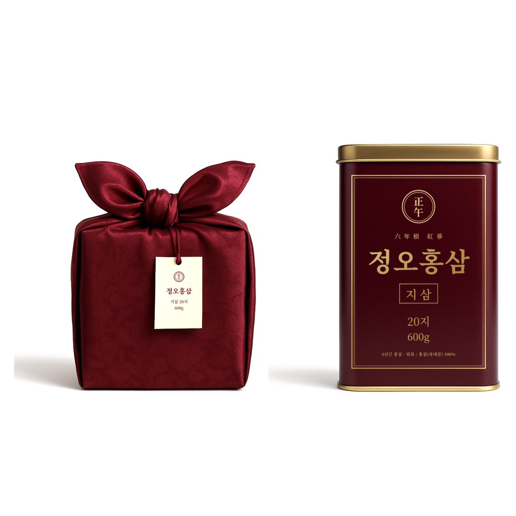 뿌리삼 지삼 20지 600g 보자기 포장