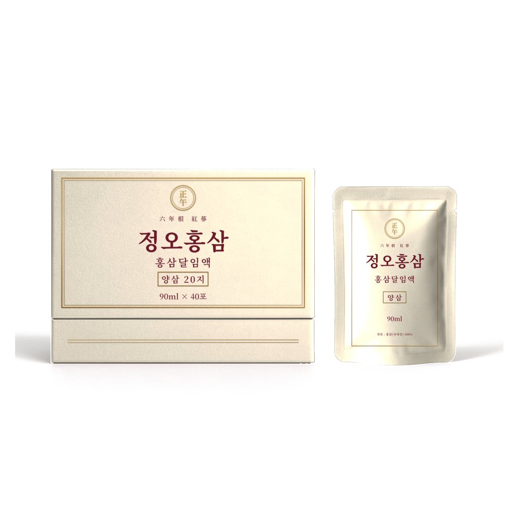 홍삼달임액 양삼 20지 90ml×40포